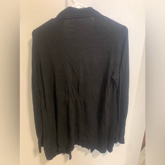 Reitmans Black Ribbed Knit Open Front Cardigan - XL/TG - Picture 9 of 10